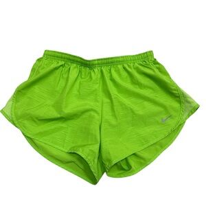 Nike Women's Lime Green Athletic Shorts